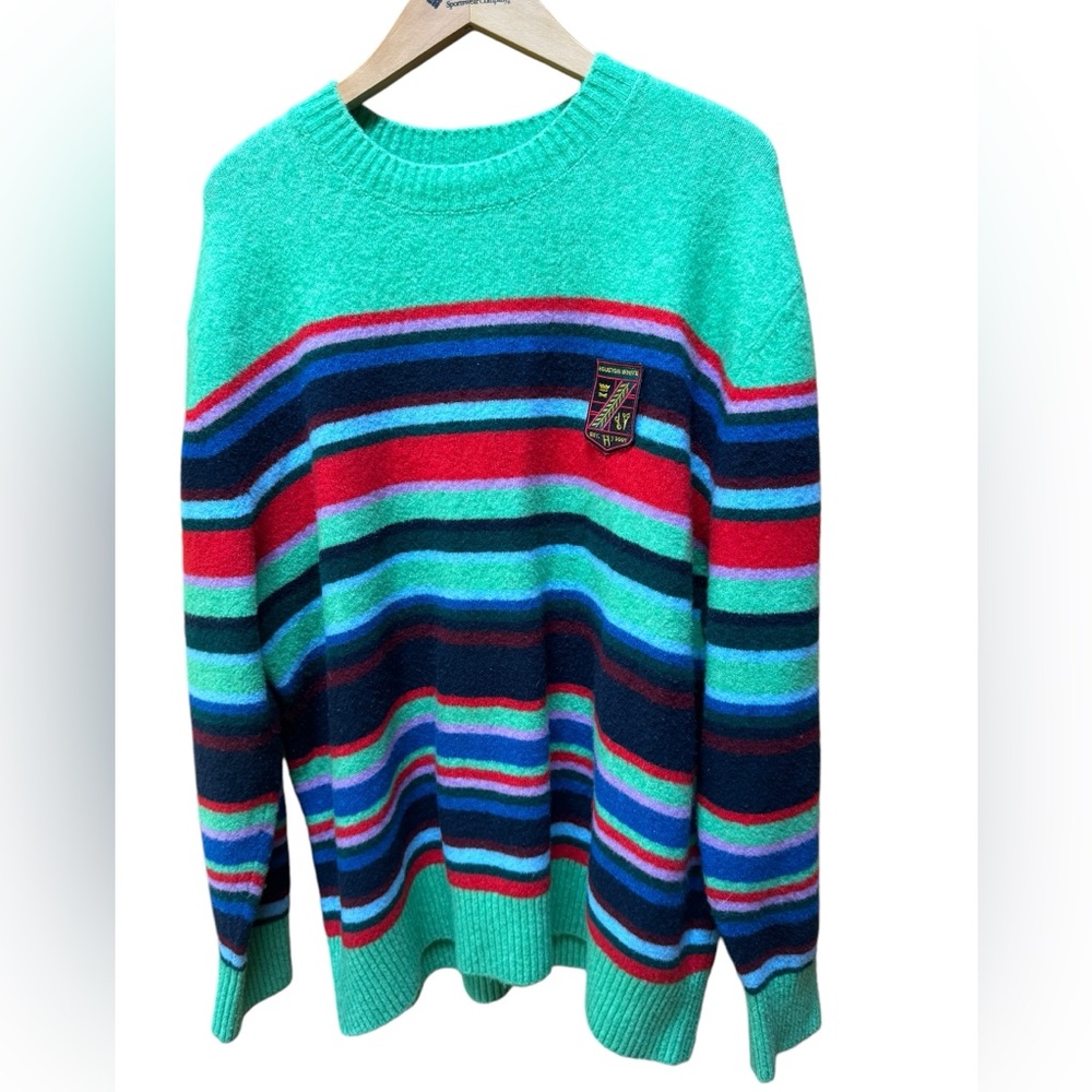 Houston White Wool Blend Crewneck Sweater‎